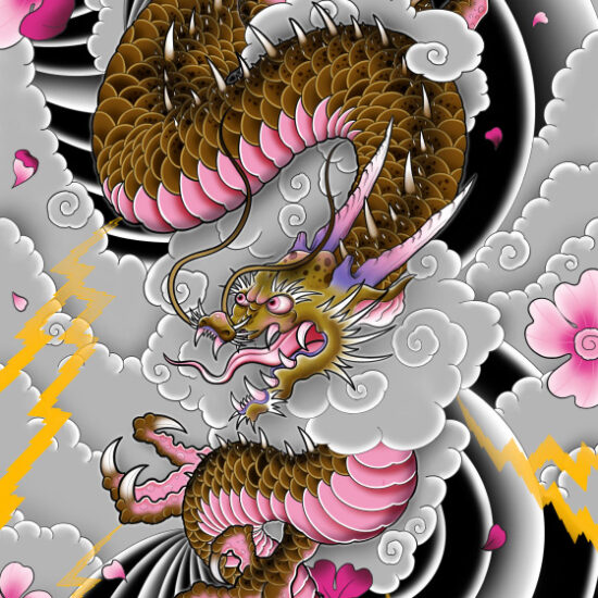 Japanese Dragon Tattoo Design Available